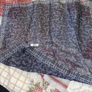 Hand Rolled Italy Vintage Silk Scarf Italca 20” square